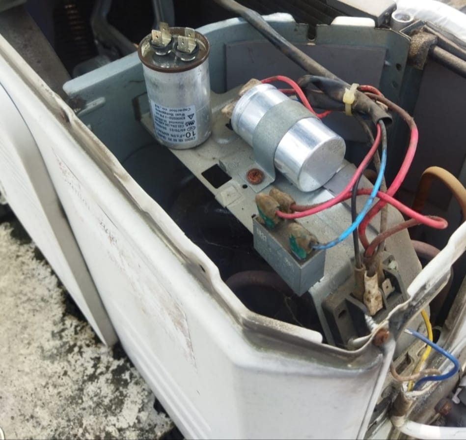 Pergantian kapasitor fan indoor untuk putaran blower stabil